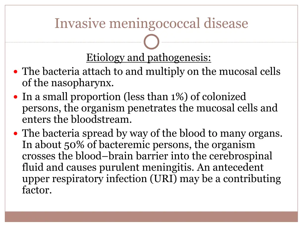 invasive meningococcal disease 1