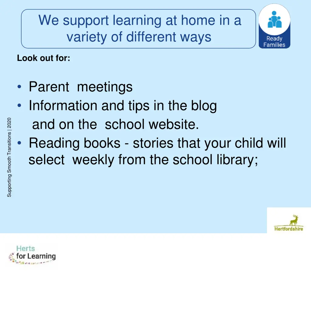 we support learning at home in a variety