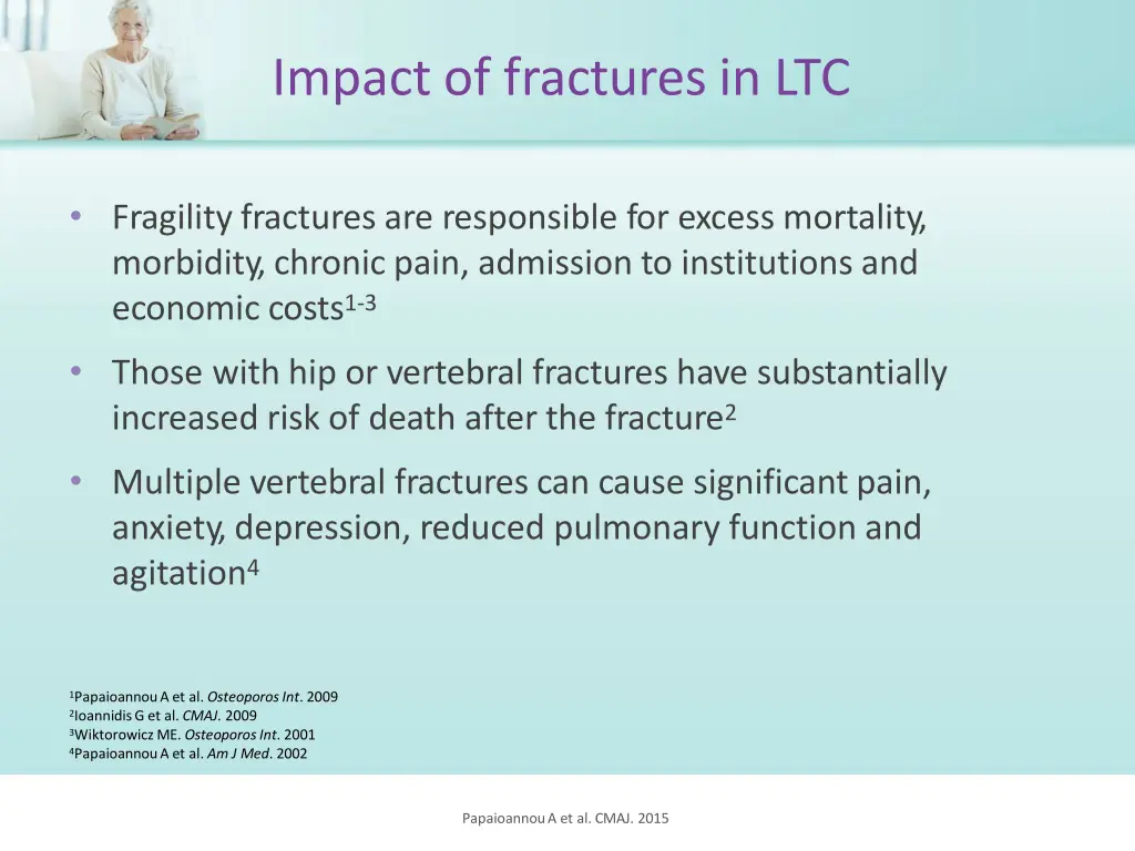 impact of fractures in ltc