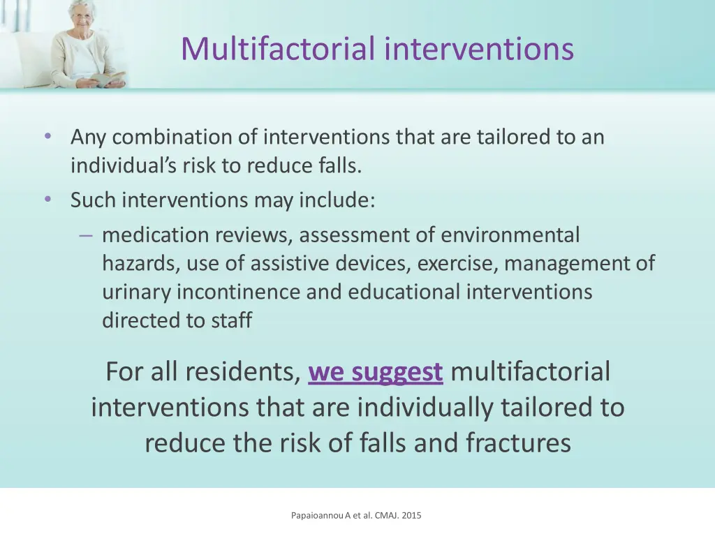 multifactorial interventions