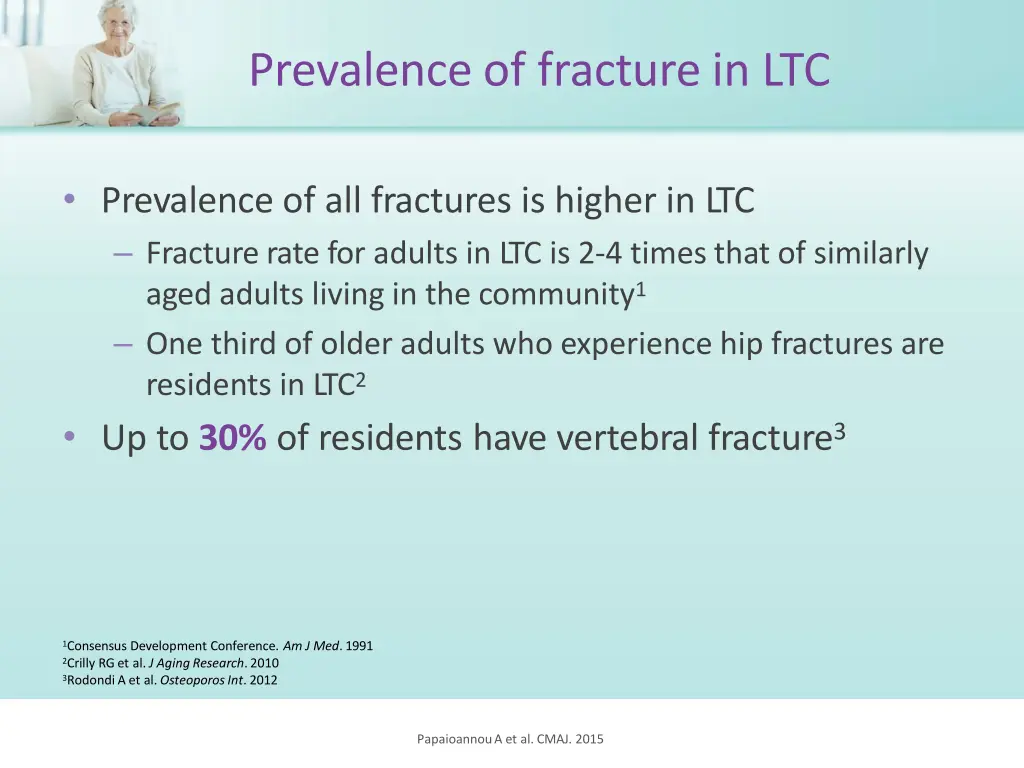 prevalence of fracture in ltc