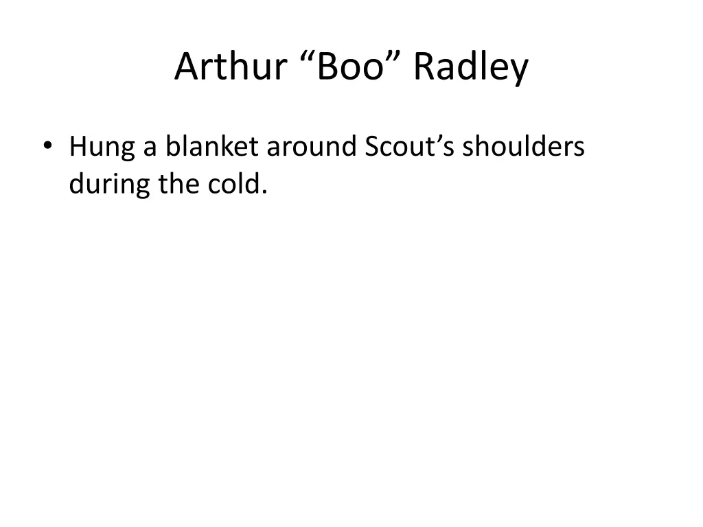 arthur boo radley