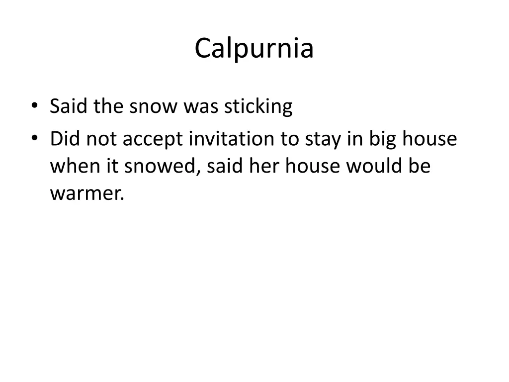 calpurnia