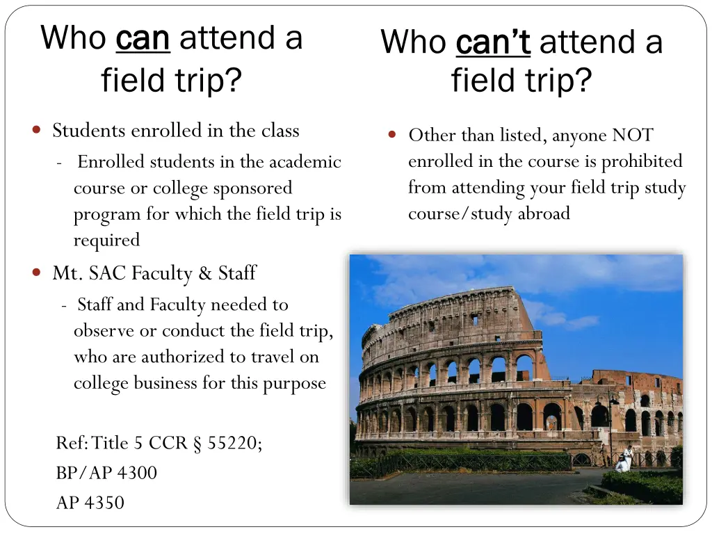 who can field trip