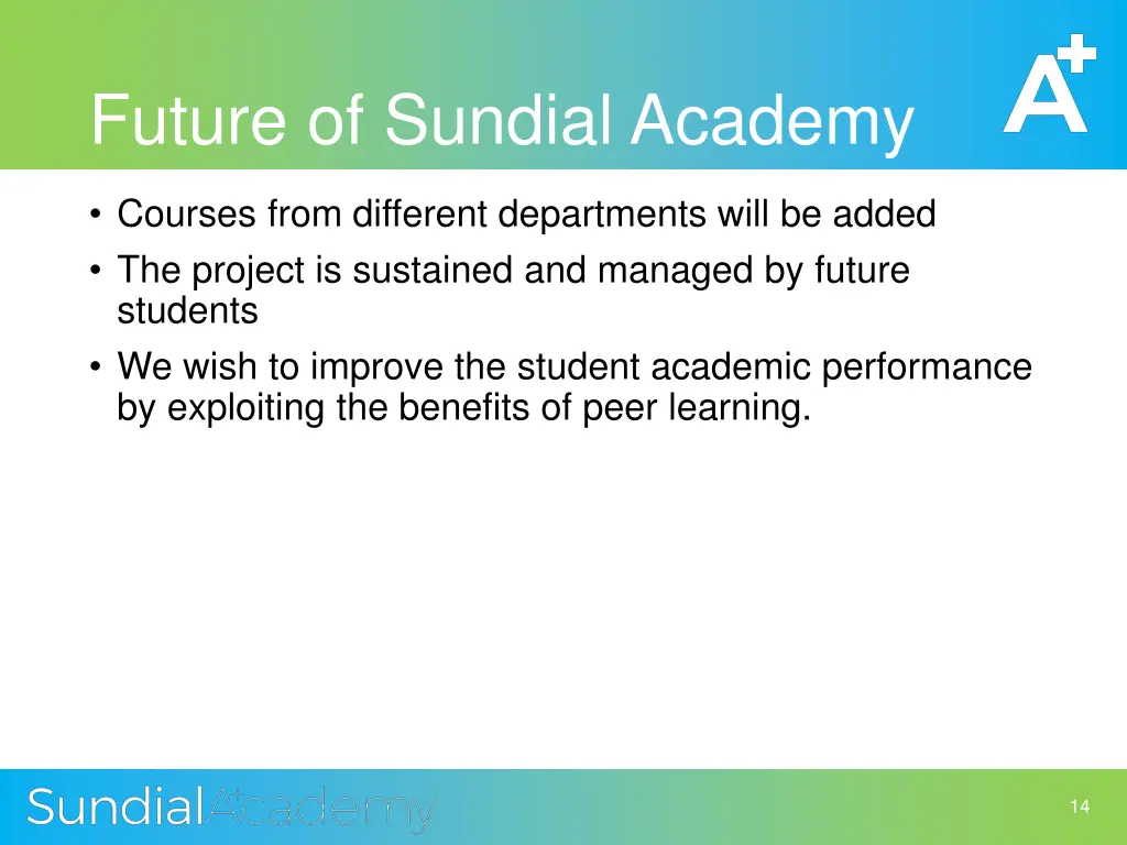 future of sundial academy