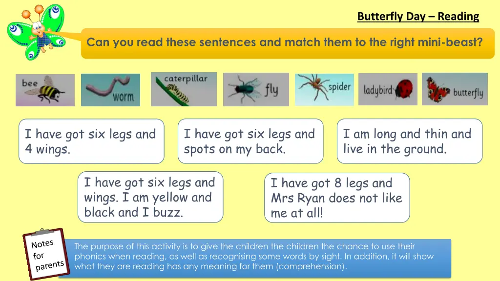 butterfly day reading