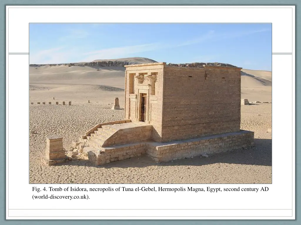 fig 4 tomb of isidora necropolis of tuna el gebel