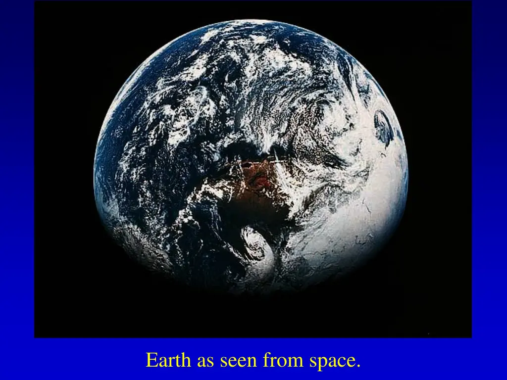 earth as seen from space