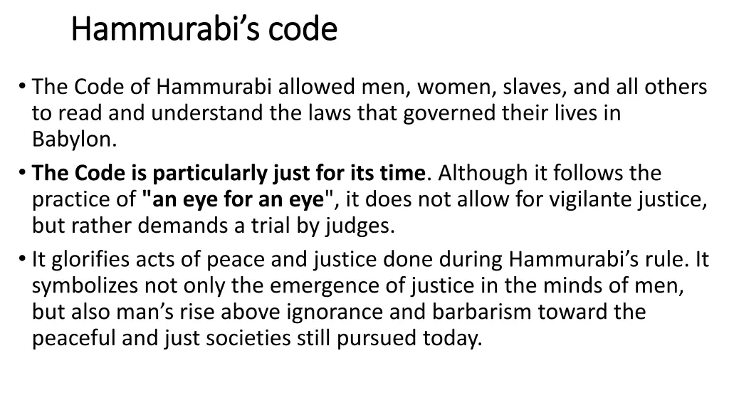 hammurabi s code hammurabi s code 1