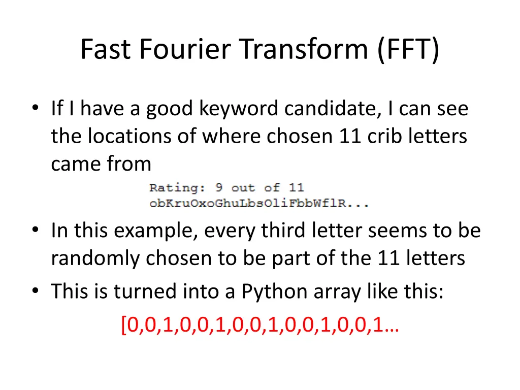 fast fourier transform fft