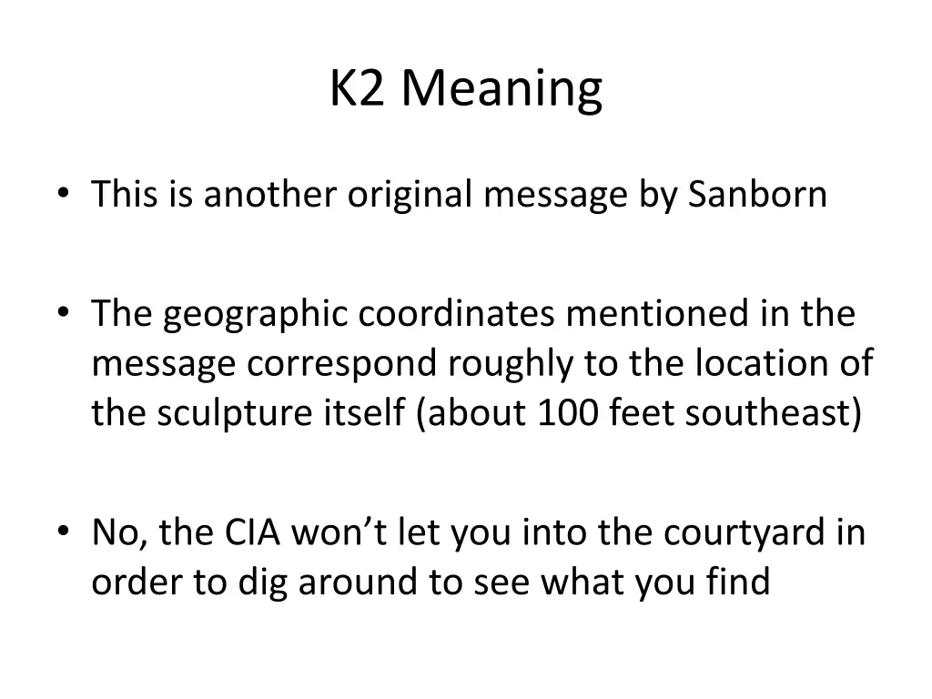 k2 meaning