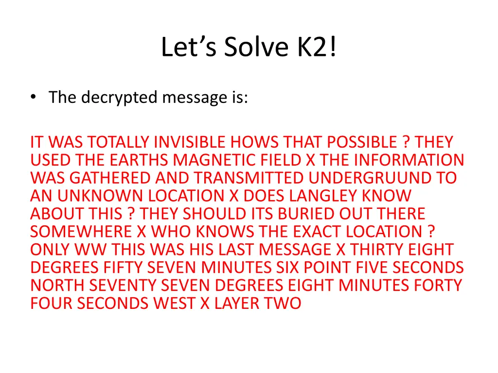 let s solve k2 1