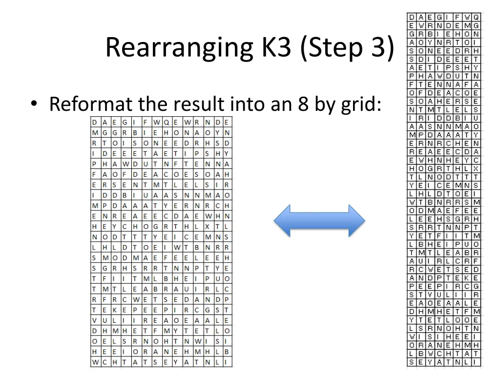 rearranging k3 step 3