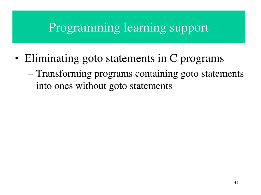 programming learning support