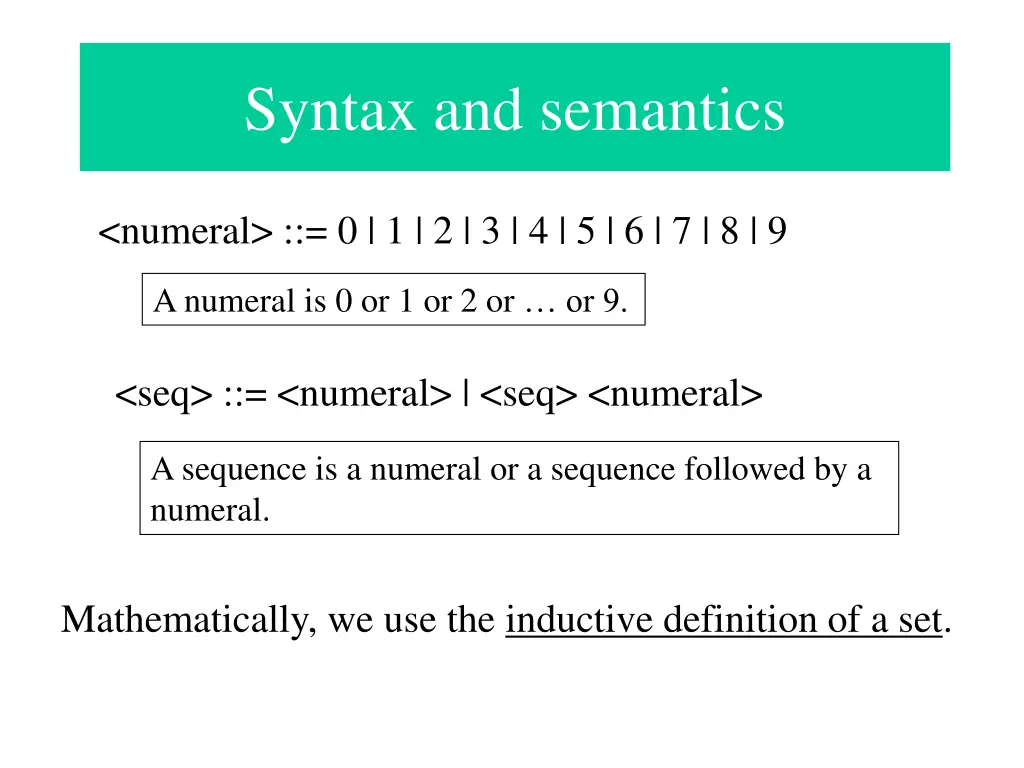 syntax and semantics 2