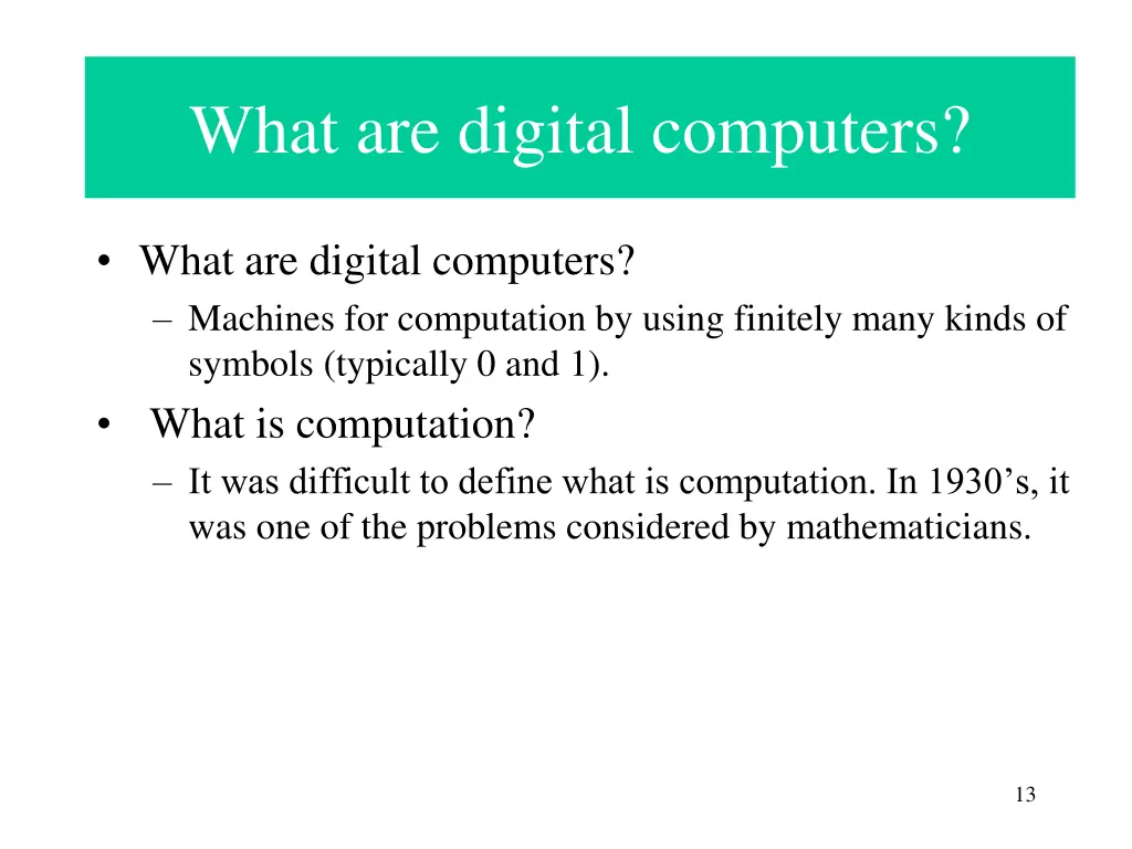 what are digital computers what are digital