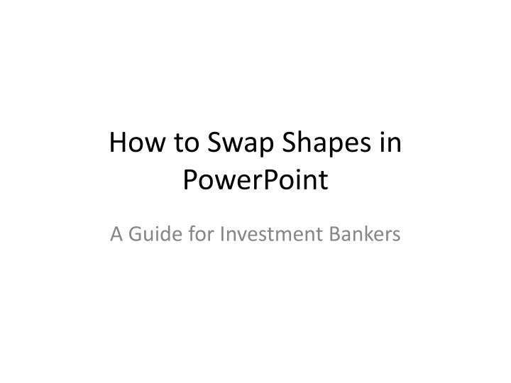 how to swap shapes in powerpoint