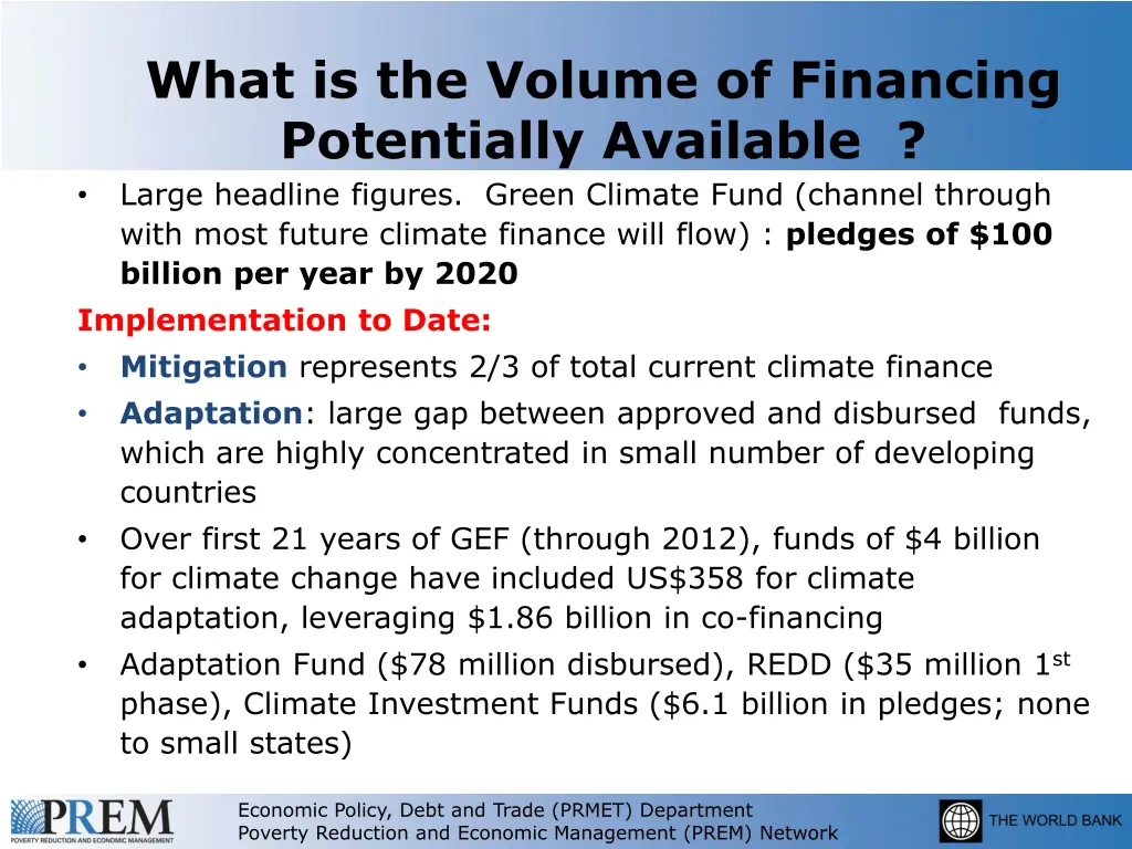 what is the volume of financing potentially