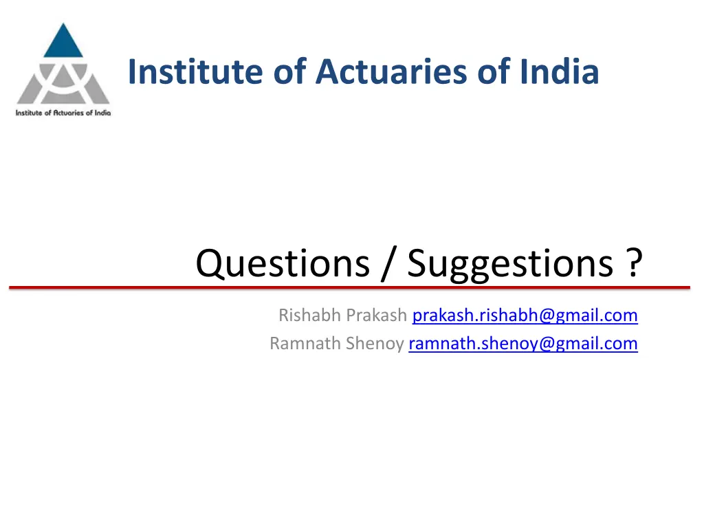 institute of actuaries of india 1