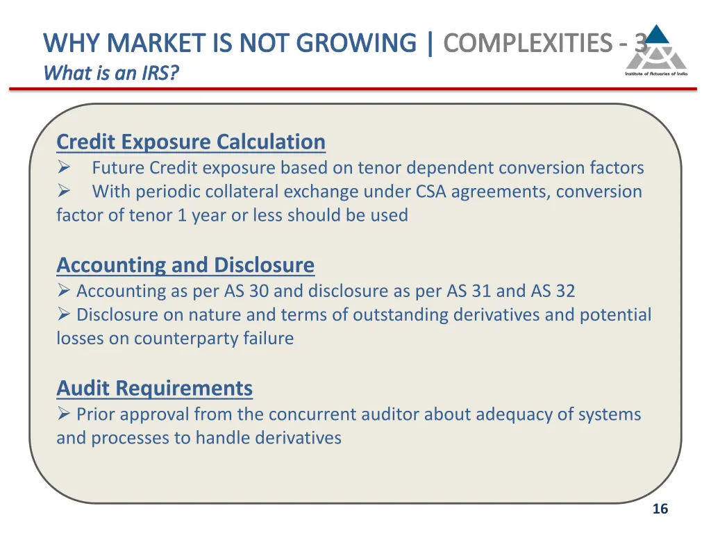 why market is not growing complexities 3 what