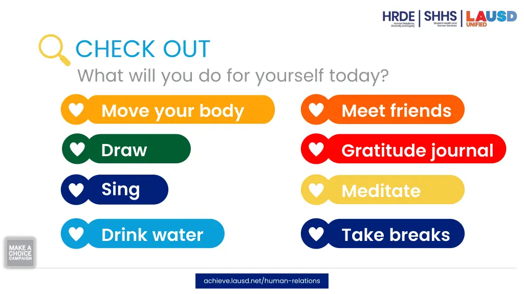 check out what will you do for yourself today