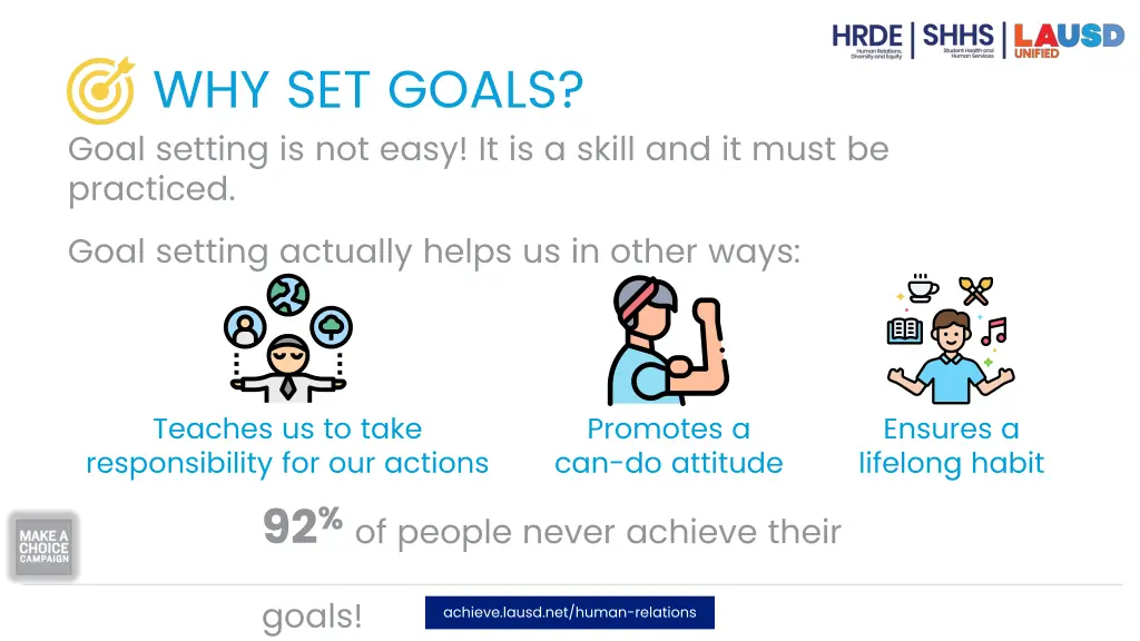 why set goals goal setting is not easy