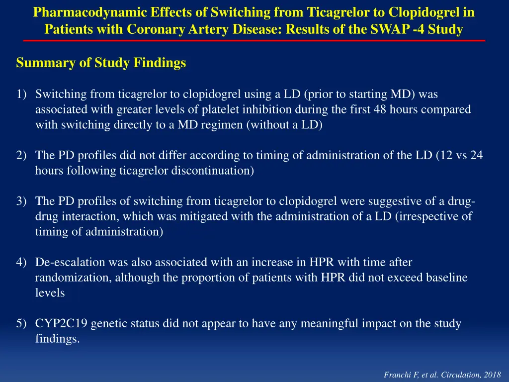 pharmacodynamic effects of switching from 8