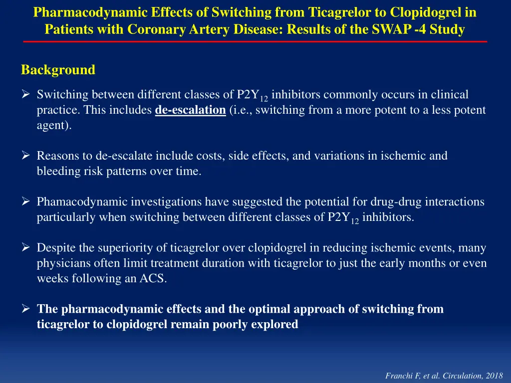 pharmacodynamic effects of switching from