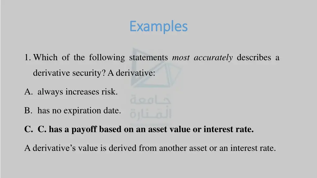 examples examples