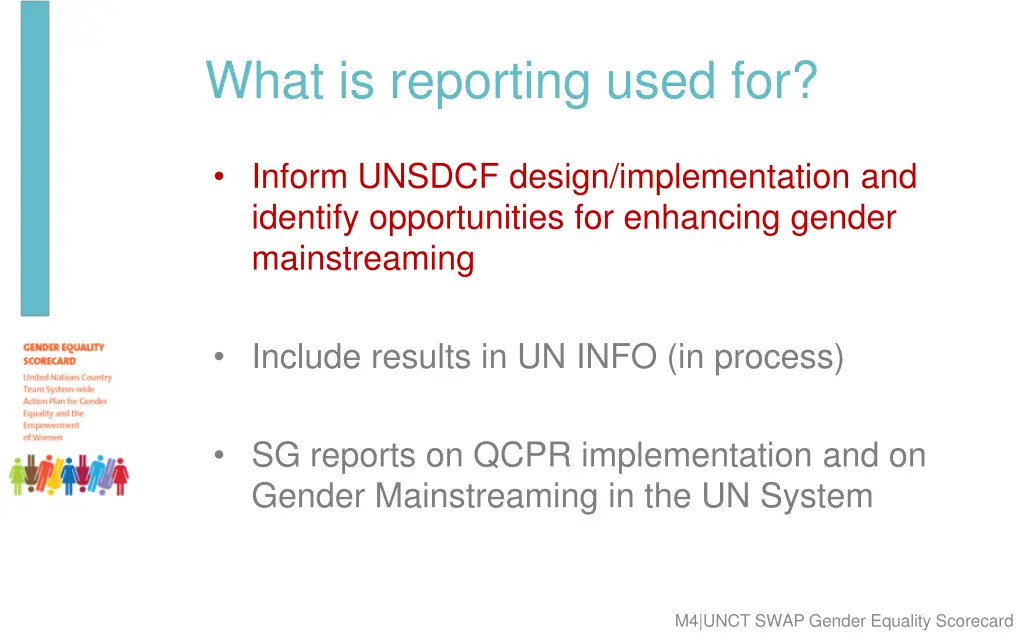 what is reporting used for