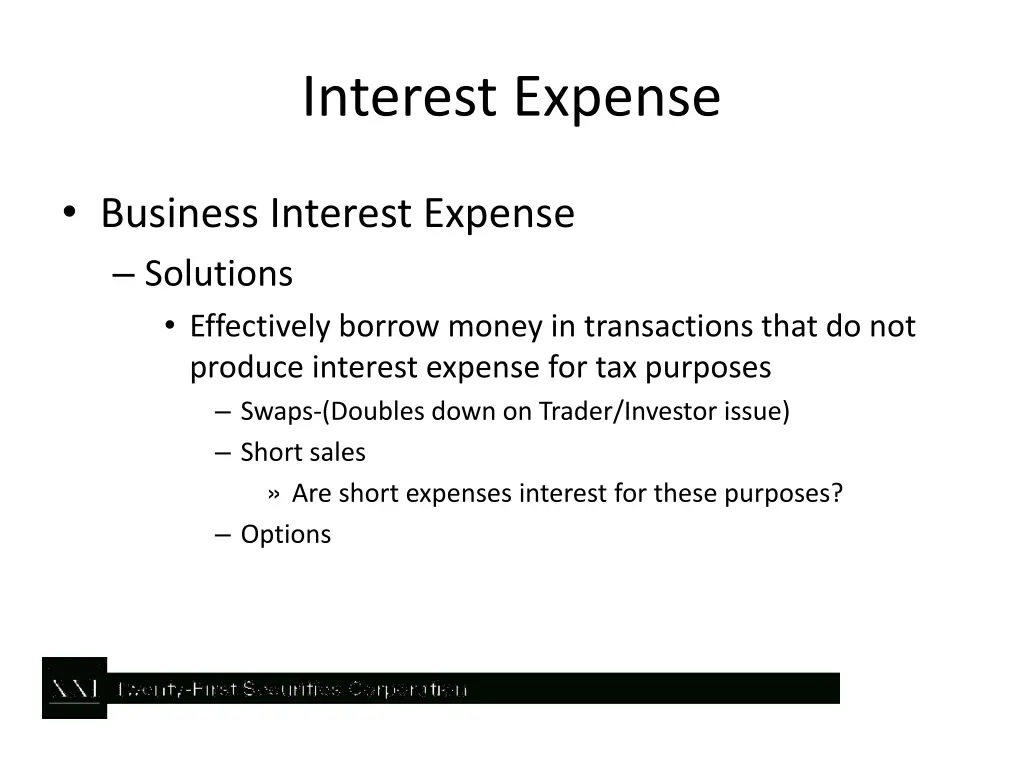 interest expense 1