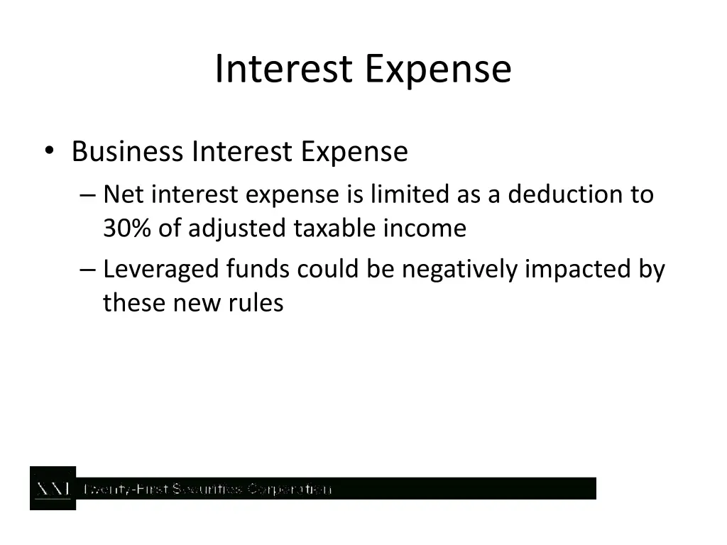 interest expense