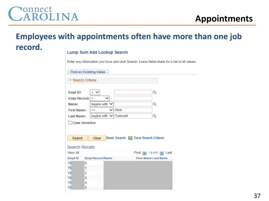 appointments