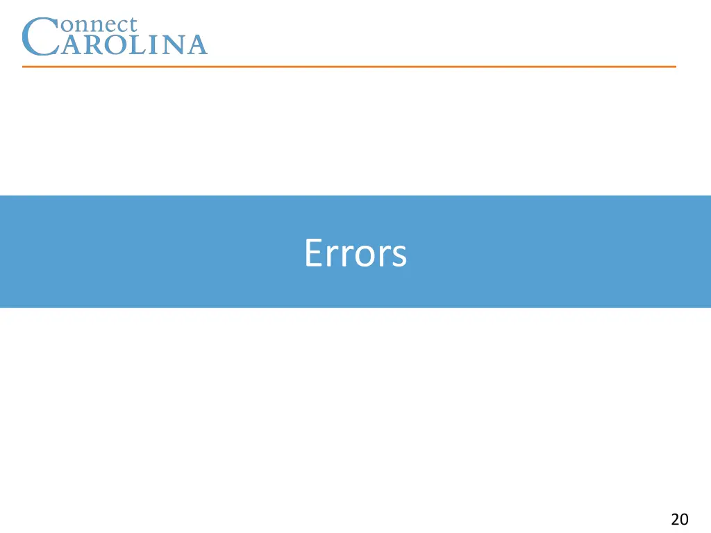 errors