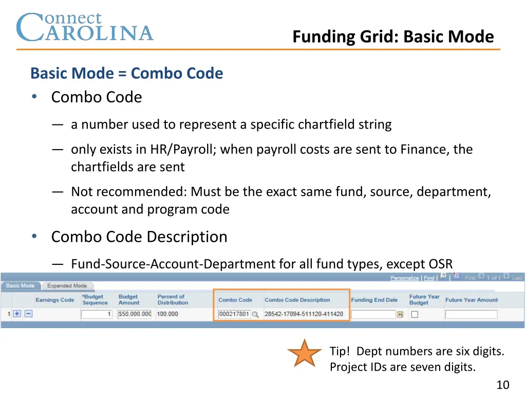 funding grid basic mode