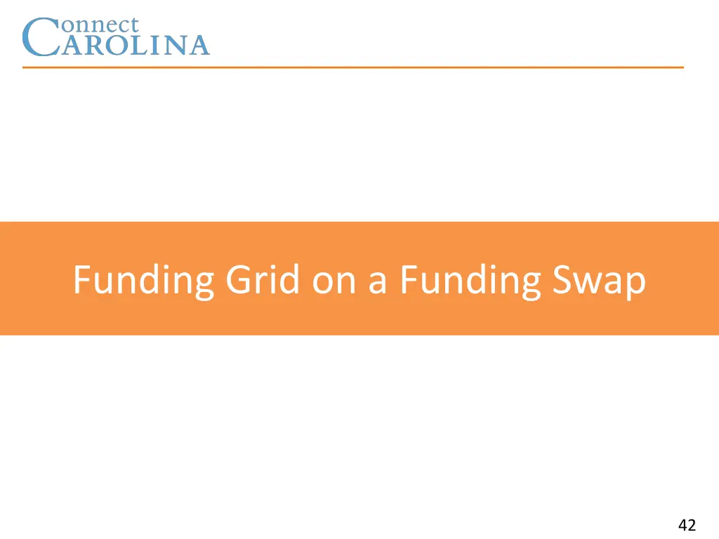 funding grid on a funding swap