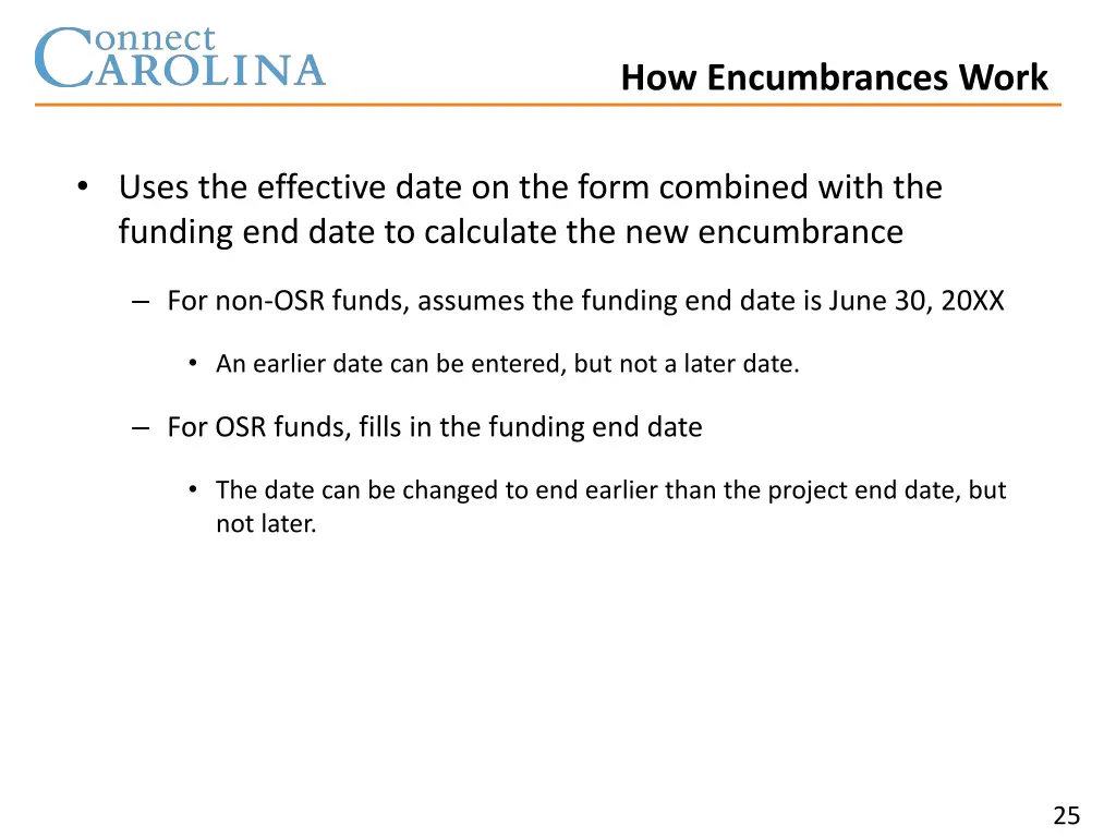 how encumbrances work