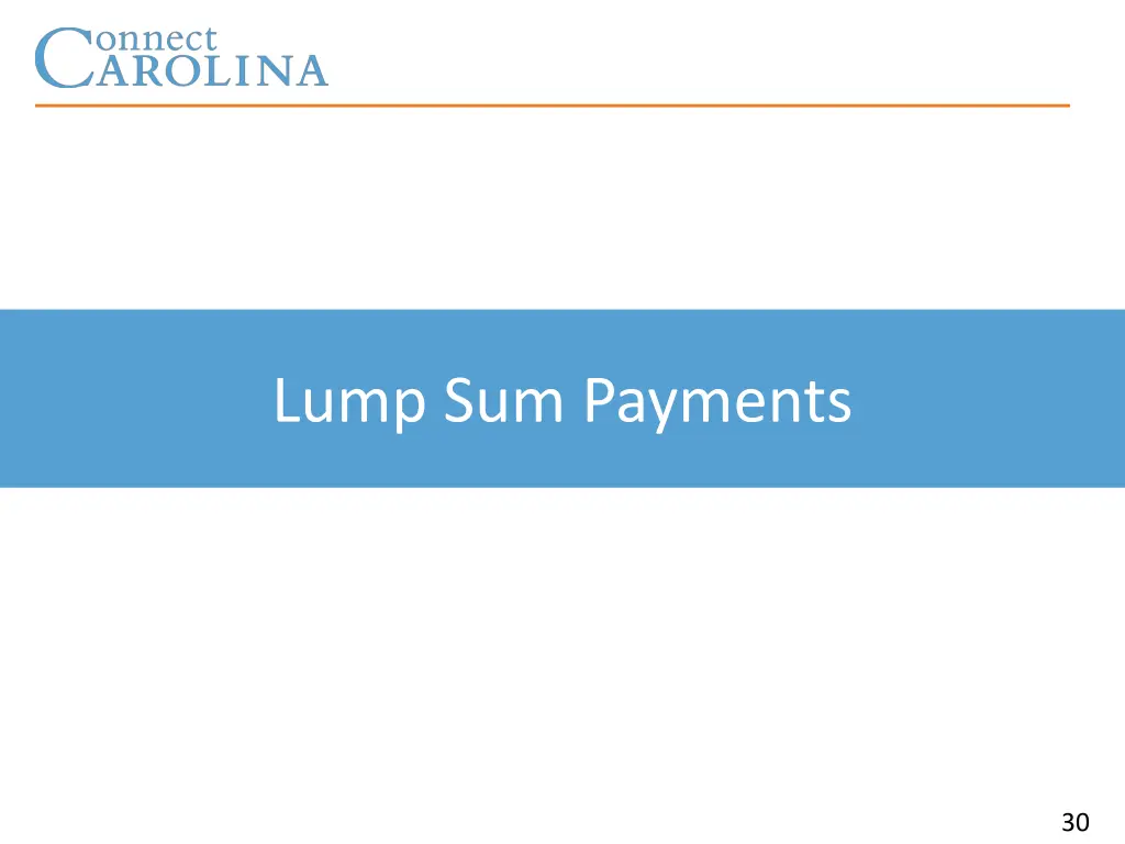 lump sum payments