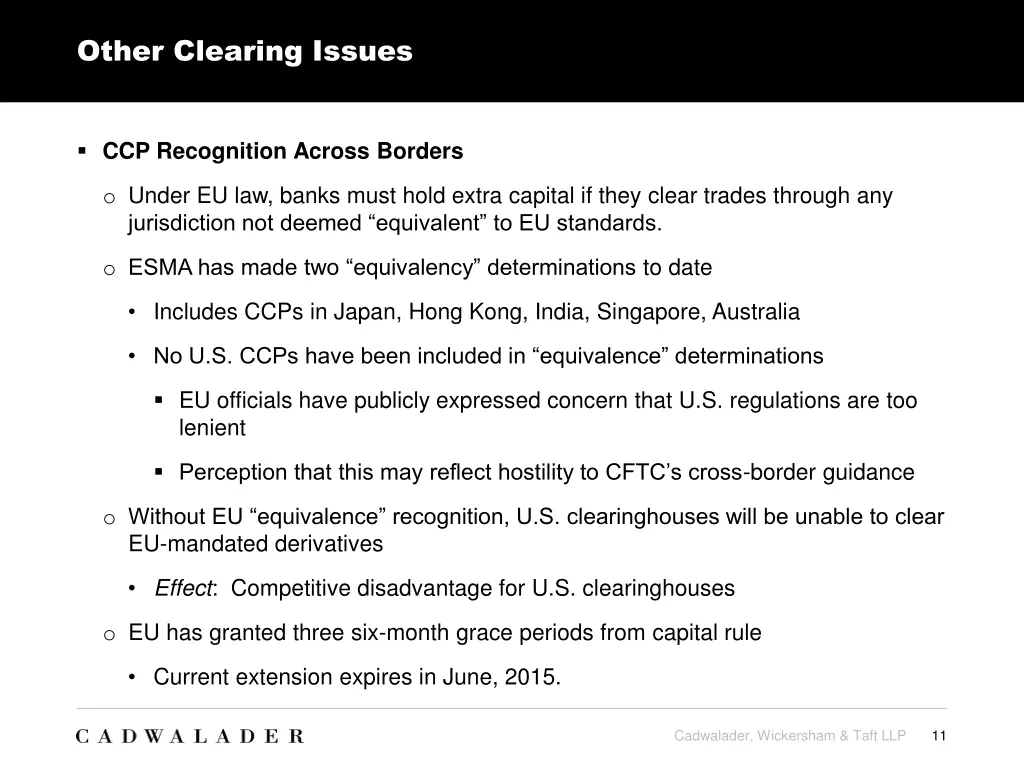 other clearing issues 1