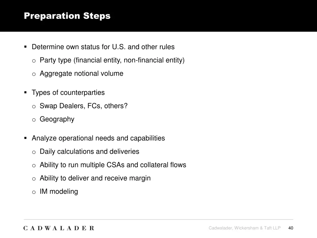 preparation steps