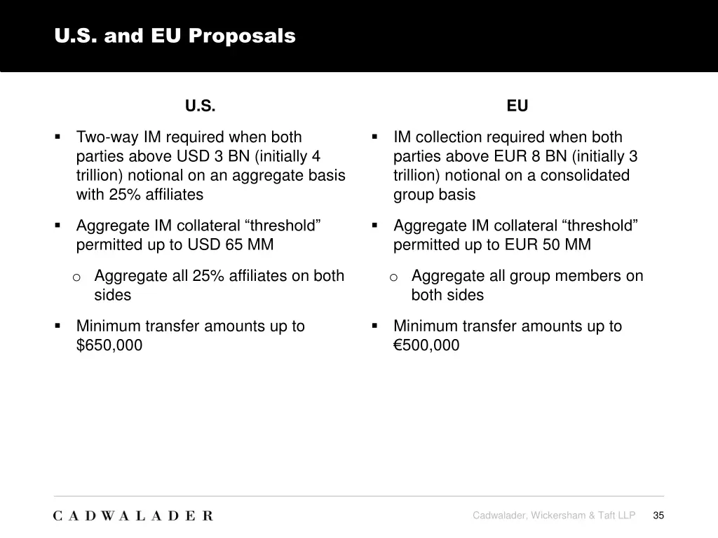 u s and eu proposals 1