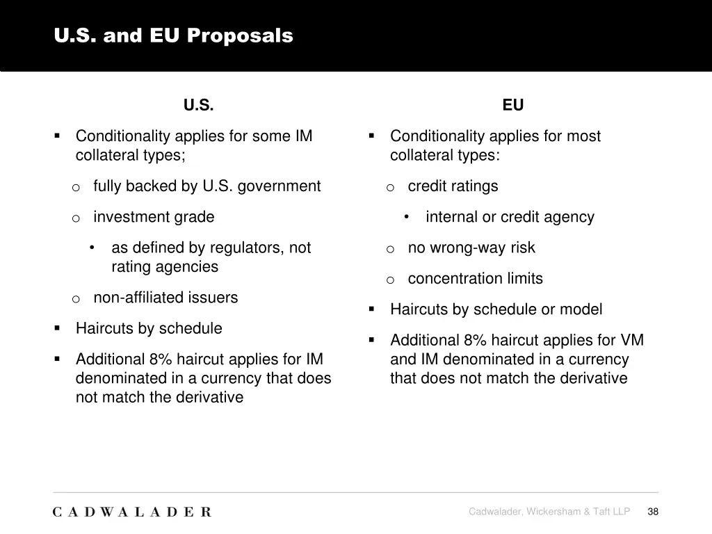 u s and eu proposals 4