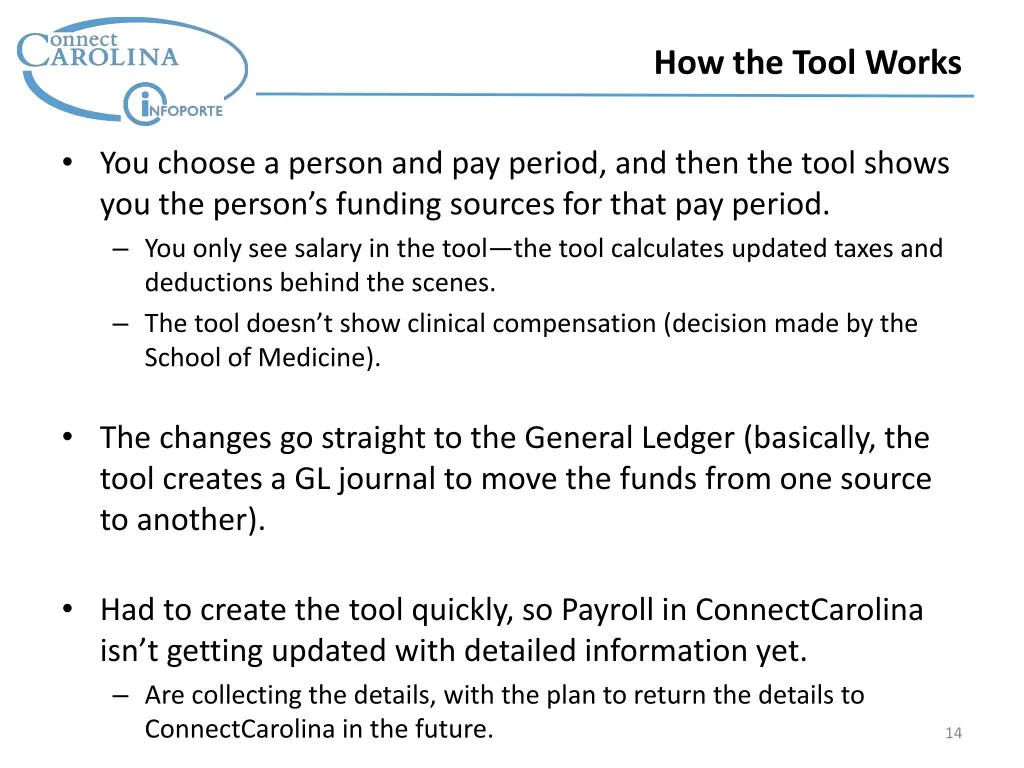 how the tool works