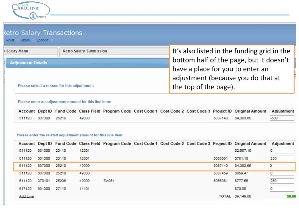 it s also listed in the funding grid