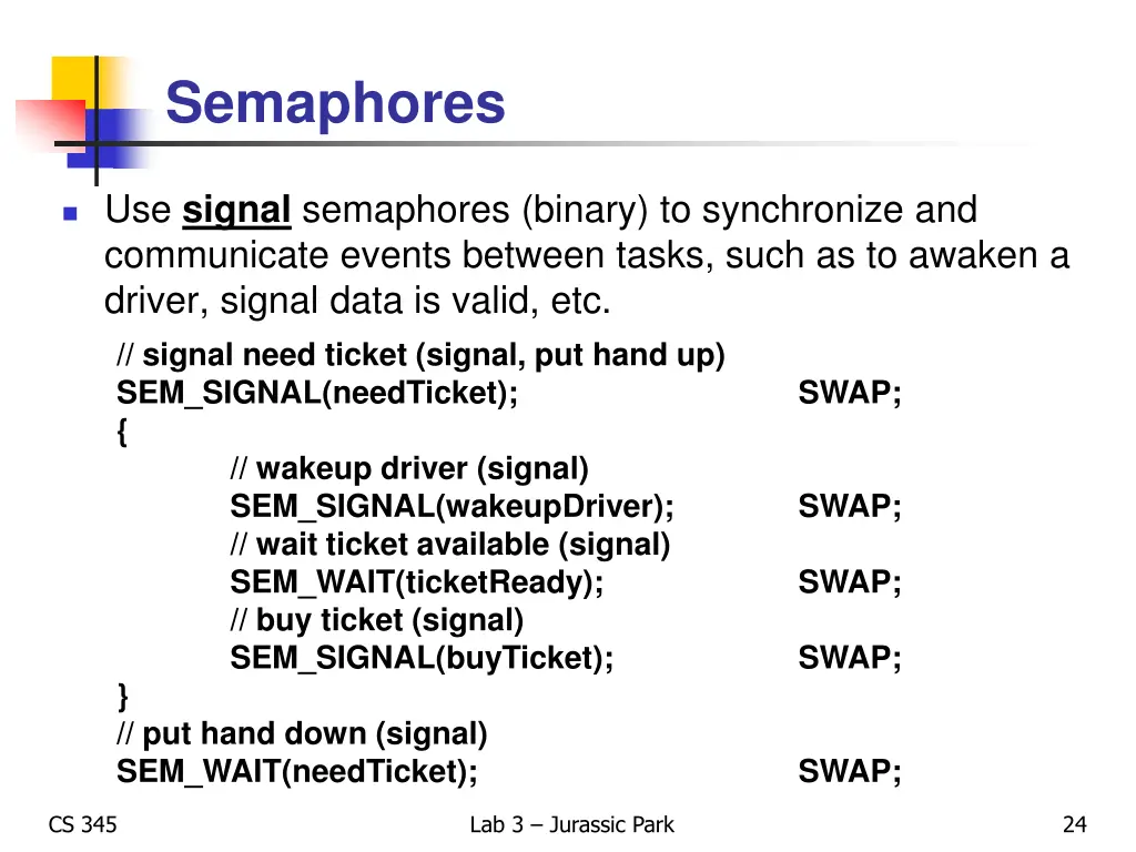 semaphores 5