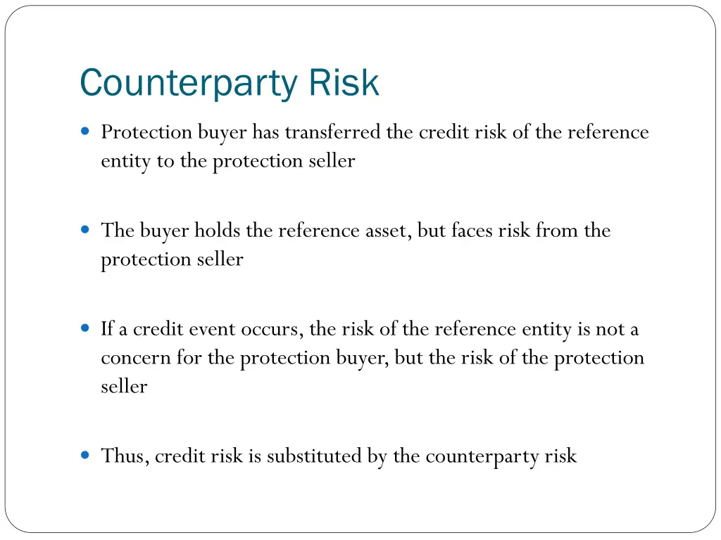 counterparty risk