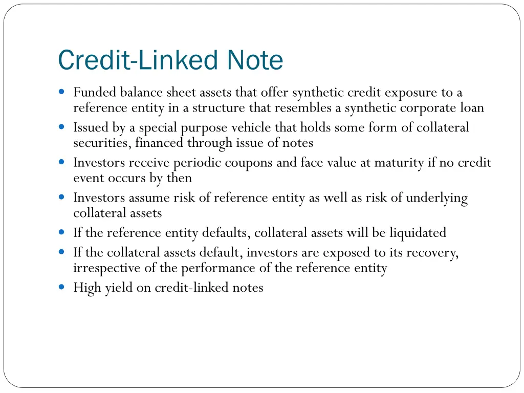 credit linked note