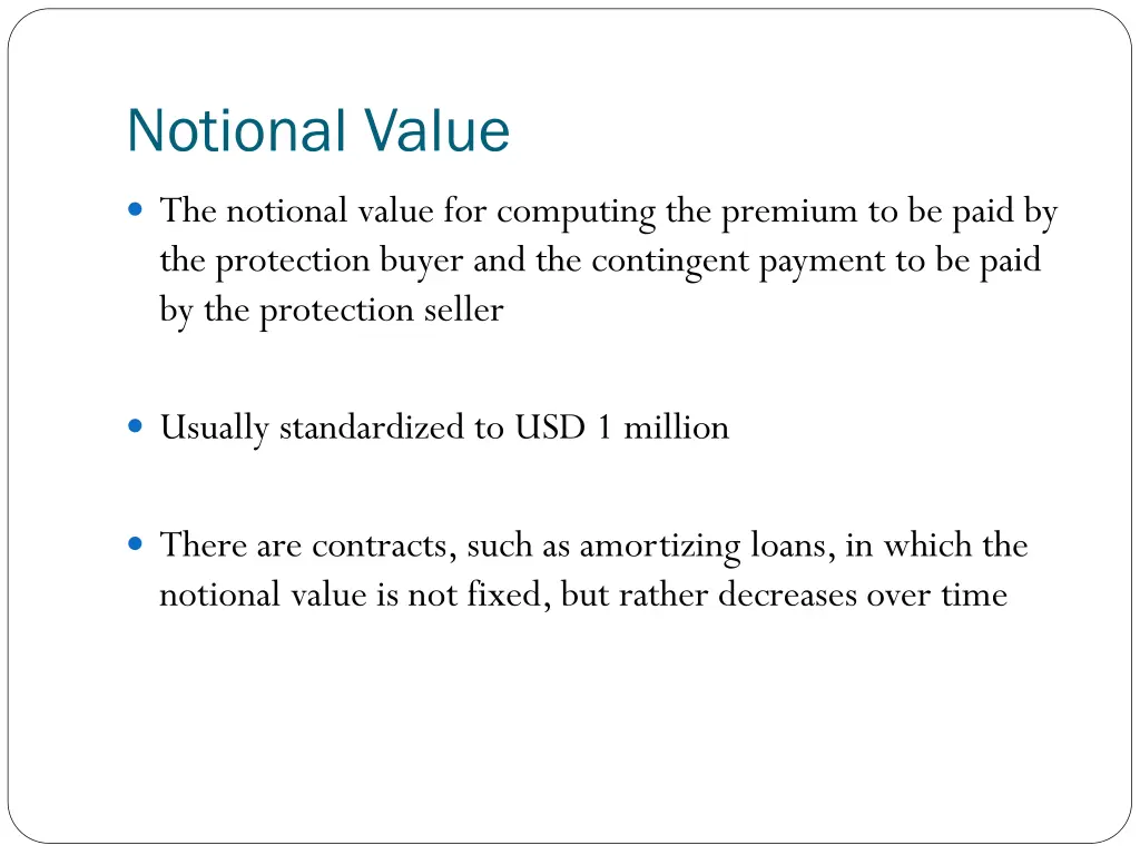 notional value