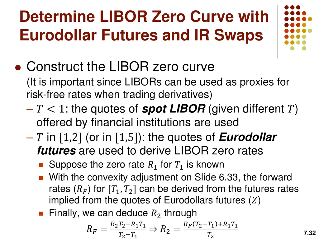 determine libor zero curve with eurodollar