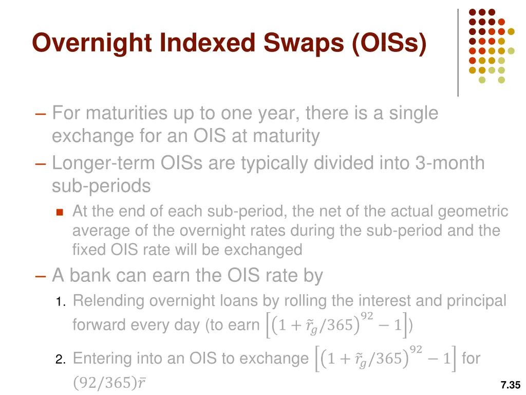 overnight indexed swaps oiss 1